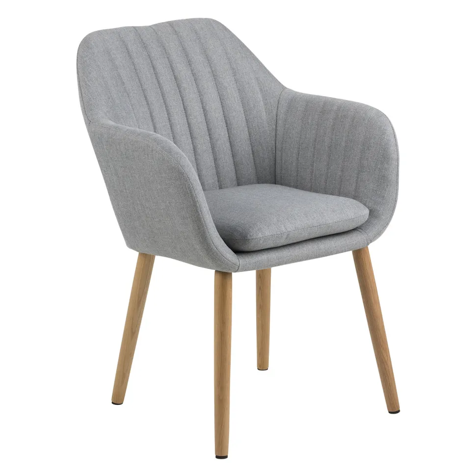 Krzesło Emilia szare tapicerowane