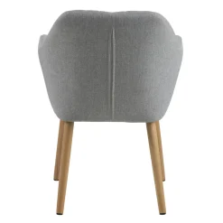 Krzesło Emilia szare tapicerowane