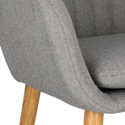 Krzesło Emilia szare tapicerowane