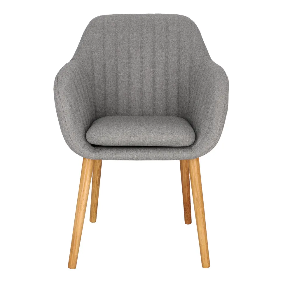 Krzesło Emilia szare tapicerowane