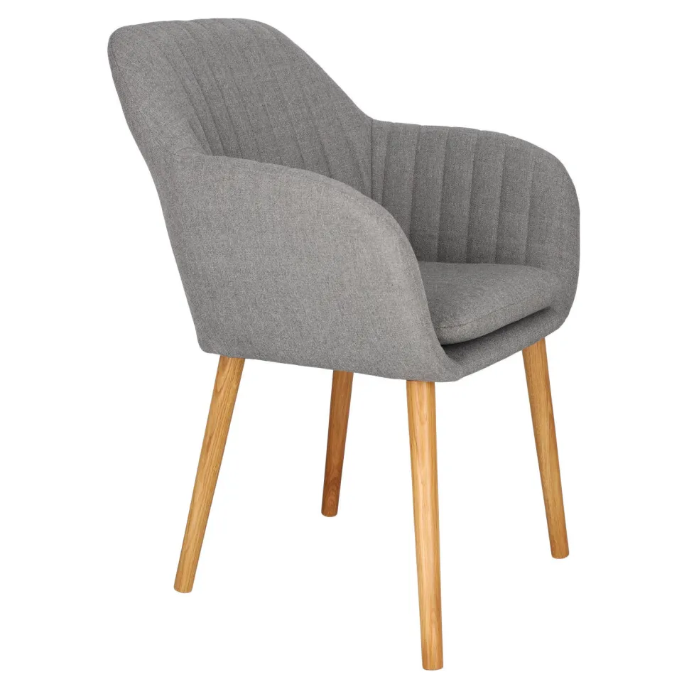 Krzesło Emilia szare tapicerowane