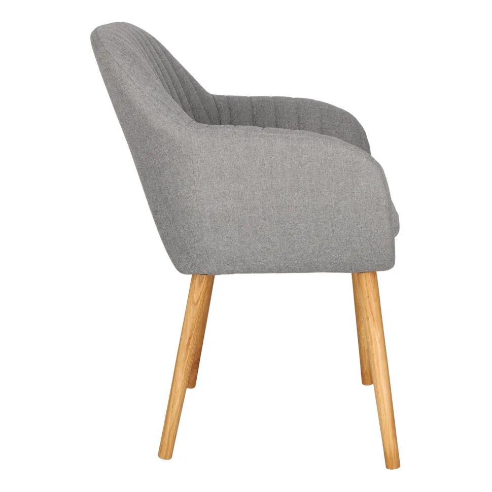 Krzesło Emilia szare tapicerowane