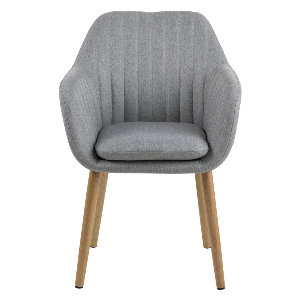 Krzesło Emilia szare tapicerowane