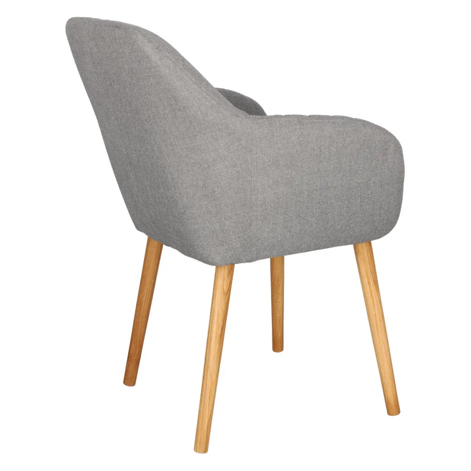 Krzesło Emilia szare tapicerowane