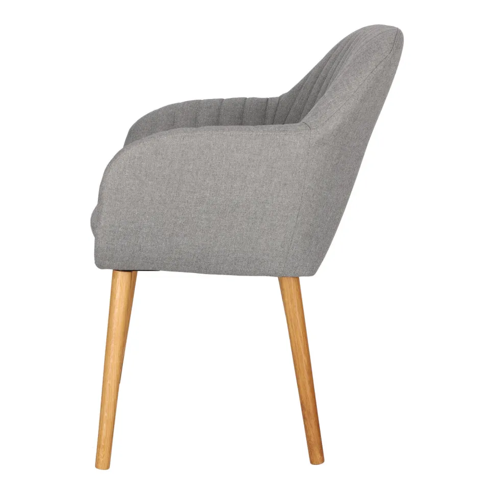 Krzesło Emilia szare tapicerowane