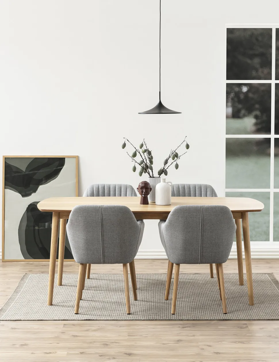 Krzesło Emilia szare tapicerowane