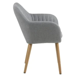 Krzesło Emilia szare tapicerowane