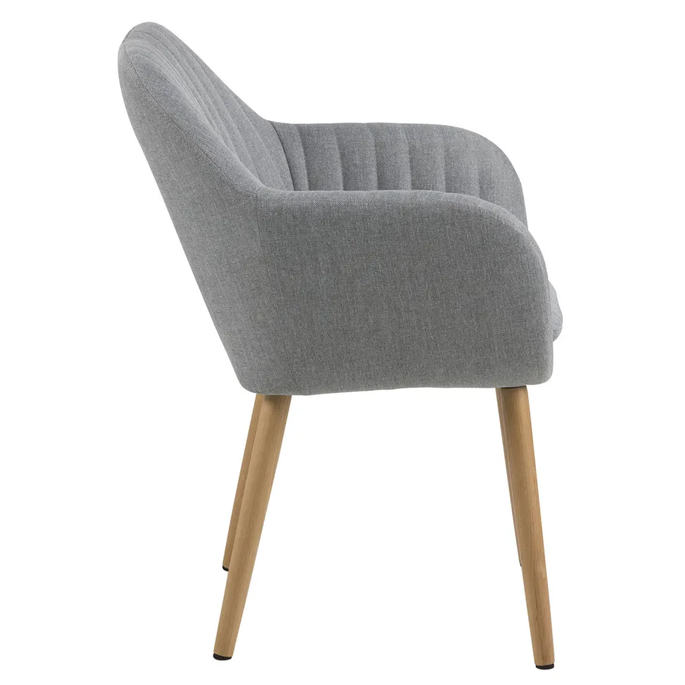 Krzesło Emilia szare tapicerowane