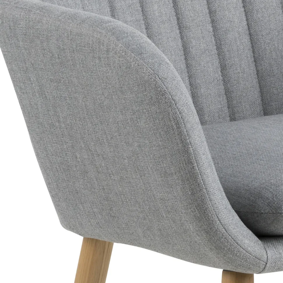 Krzesło Emilia szare tapicerowane