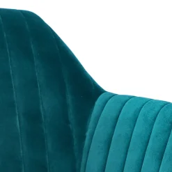 Krzesło Emilia Velvet bottle green/black tapicerowane