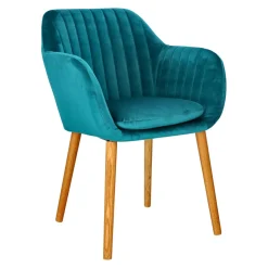 Krzesło Emilia Velvet bottle green tapicerowane