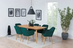 Krzesło Emilia Velvet bottle green tapicerowane