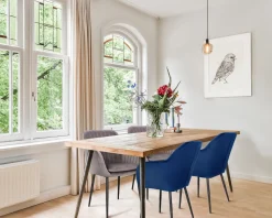 Krzesło Emilia Velvet dark grey/black tapicerowane