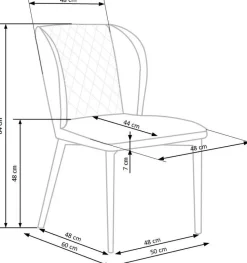 Krzesło Emmy borodowe