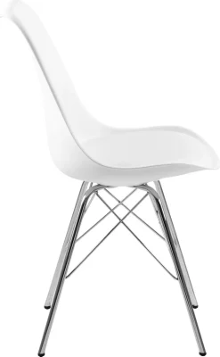Krzesło Eris PP białe z tworzywa