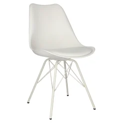 Krzesło Eris PP białe/białe z tworzywa
