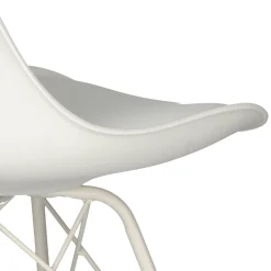 Krzesło Eris PP białe/białe z tworzywa