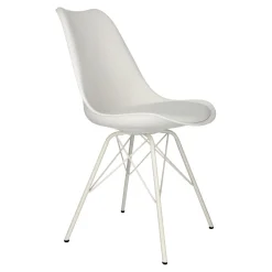 Krzesło Eris PP białe/białe z tworzywa