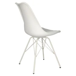 Krzesło Eris PP białe/białe z tworzywa