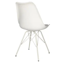 Krzesło Eris PP białe/białe z tworzywa