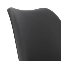 Krzesło Eris PP czarne/czarne z tworzywa