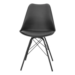 Krzesło Eris PP czarne/czarne z tworzywa