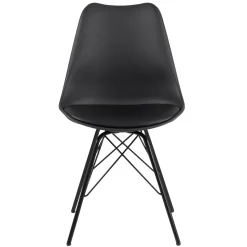 Krzesło Eris PP czarne/czarne z tworzywa