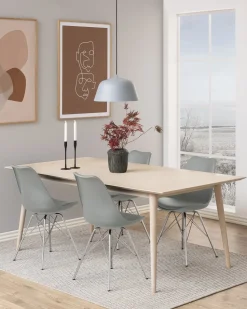 Krzesło Eris PP szare z tworzywa