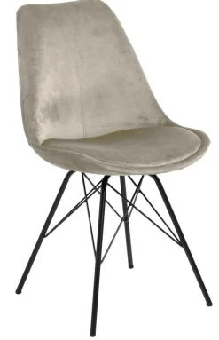 Krzesło Eris VIC piaskowe tapicerowane