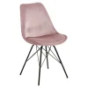 Krzesło Eris VIC różowe tapicerowane