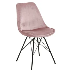 Krzesło Eris VIC różowe tapicerowane