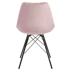 Krzesło Eris VIC różowe tapicerowane
