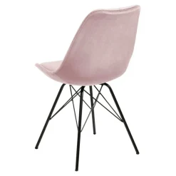 Krzesło Eris VIC różowe tapicerowane