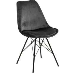 Krzesło Eris VIC szare tapicerowane