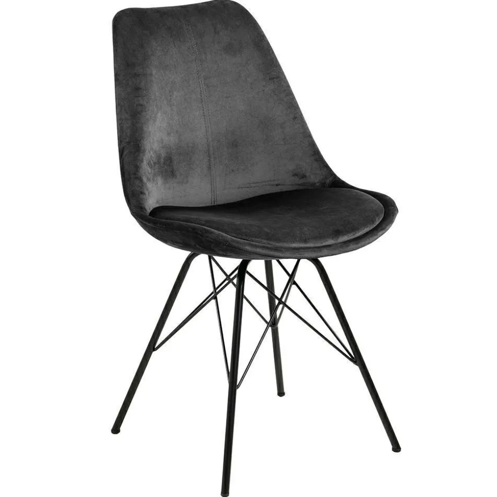 Krzesło Eris VIC szare tapicerowane