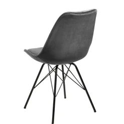 Krzesło Eris VIC szare tapicerowane