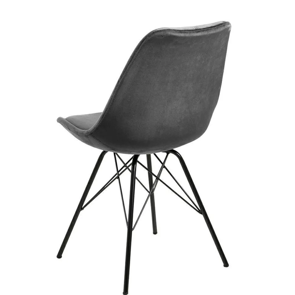 Krzesło Eris VIC szare tapicerowane