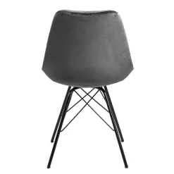 Krzesło Eris VIC szare tapicerowane
