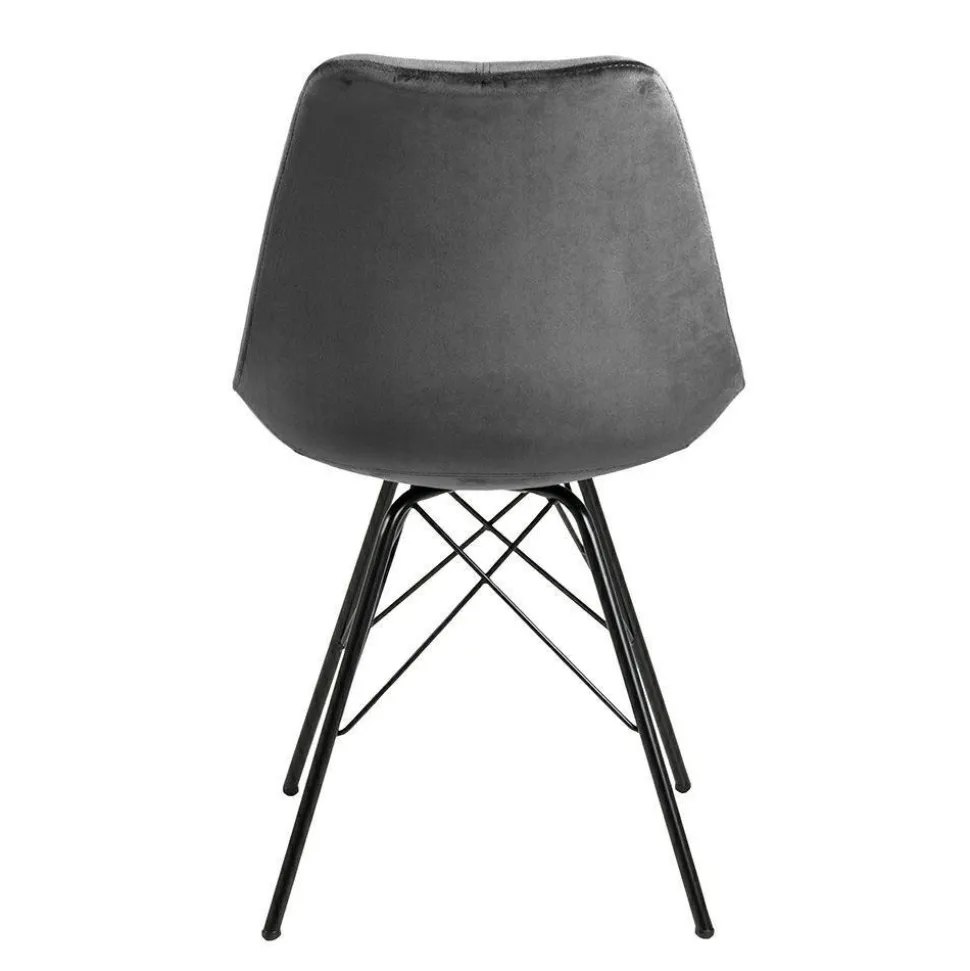 Krzesło Eris VIC szare tapicerowane