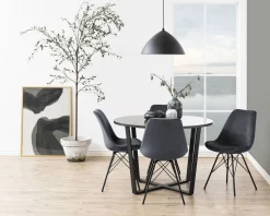 Krzesło Eris VIC szare tapicerowane