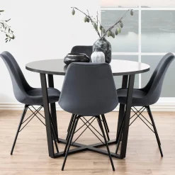 Krzesło Eris VIC szare tapicerowane