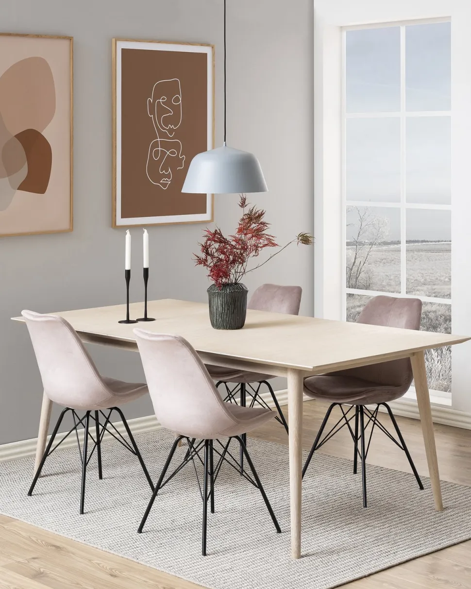 Krzesło Eris VIC szare tapicerowane