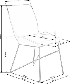 Krzesło Estelle zielone
