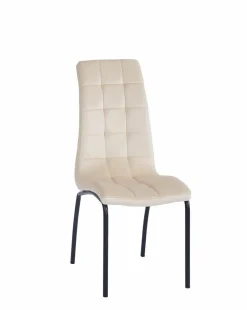 Krzesło Ezara Velvet beżowe