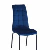 Krzesło Ezara Velvet niebieskie