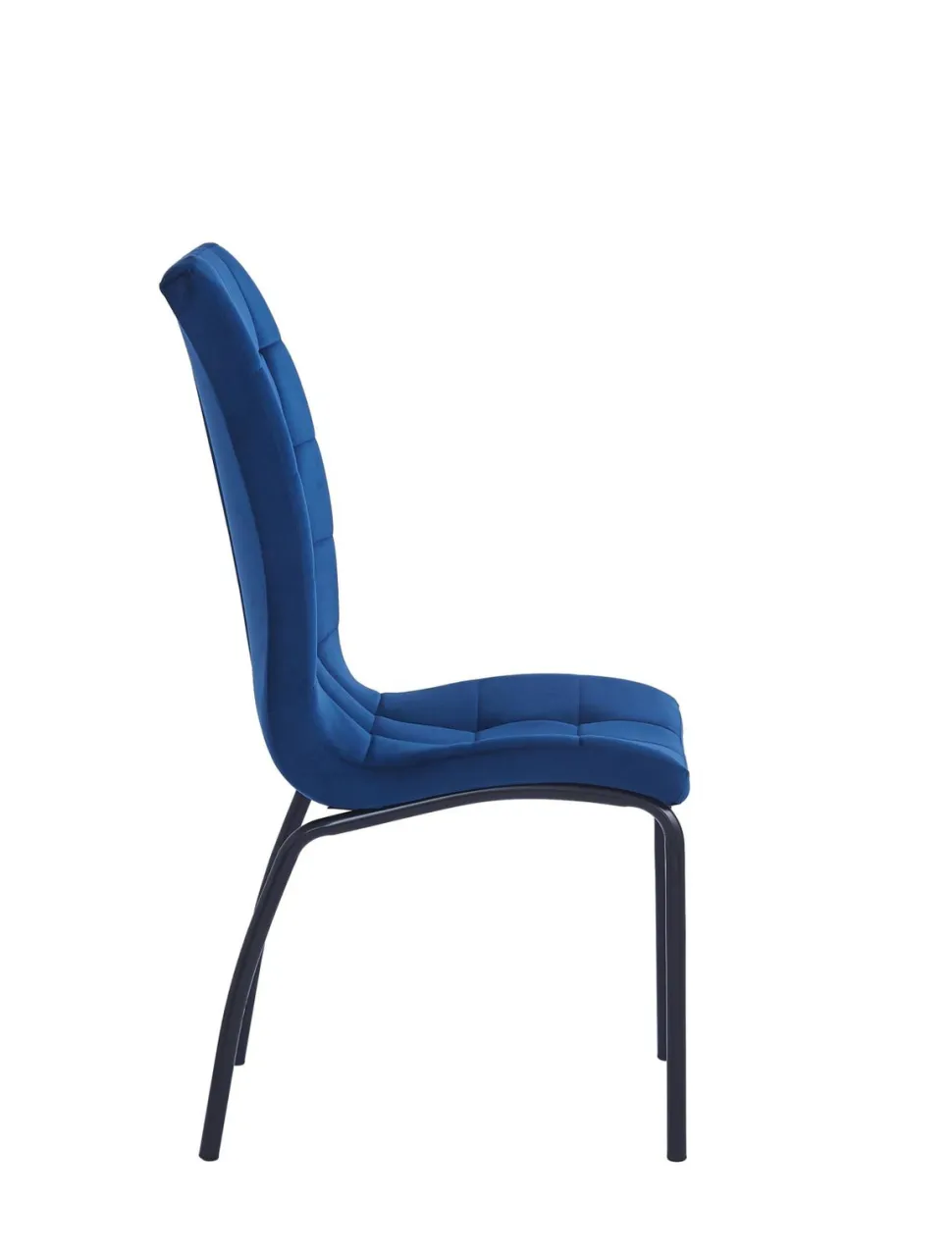 Krzesło Ezara Velvet niebieskie