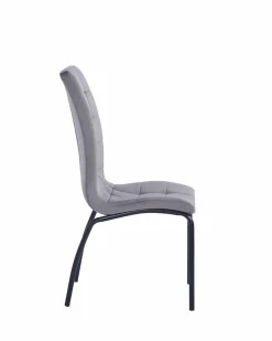 Krzesło Ezara Velvet szare