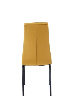 Krzesło Ezara Velvet żółte