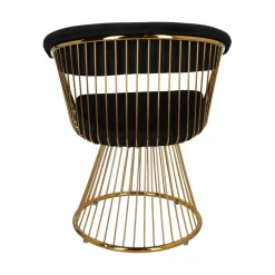 Krzesło Feeny Velvet czarne