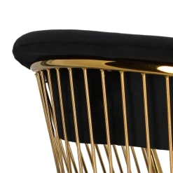 Krzesło Feeny Velvet czarne